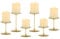 Romadedi Metall Kerzenständer Kerzenhalter Gold – für Stumpenkerzen Kerzen Adventskranz 6er Set Vintage Modern Deko Tischdeko für Weihnachten Hochzeit Wohnzimmer