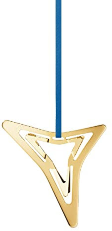 Georg Jensen Weihnachtsornament Dreizackiger Stern in Goldmessing von Sanne Lund Traberg