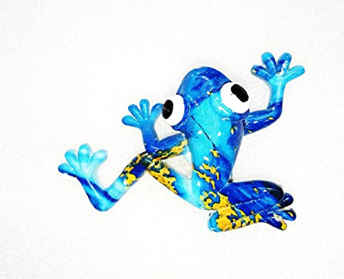 Blauer Frosch Magnet aus Harz