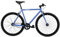FabricBike Original - Single Speed Fixie Bike, 28 Zoll, Fixed Gear, Singlespeed Fahrrad Retro, Fixie-Räder, Hi-Ten Stahlrahmen, 10,45 kg (Größe M). (Blue & Black, M-53cm)