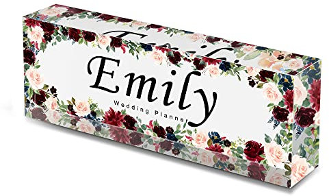 Namensschild für den Schreibtisch, personalisierbar, mit eingravierten Namen und Job-Titeln, für den Schreibtisch, für Männer und Frauen (Stil 2)