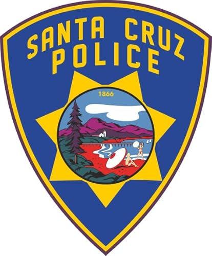 U24 Aufkleber Santa Cruz Police Department Emblem 10 x 12 cm Autoaufkleber Sticker Konturschnitt