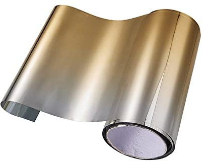 AISHANBAIHUODIAN 20 cm x 150 cm Auto Sonnenschutzfolien Auto Tönungsfolie Frontscheibe Folie Top Frontscheibe Sonnenschutzfolie ( Size : Gold )
