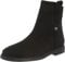 Tommy Hilfiger Stivali Bassi Donna Essentials Pelle Scamosciata, Nero (Black), 36 EU