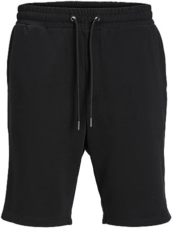 JACK & JONES Mens Jpstbradley Sweat Sn GMS Shorts, Black, XXL UK