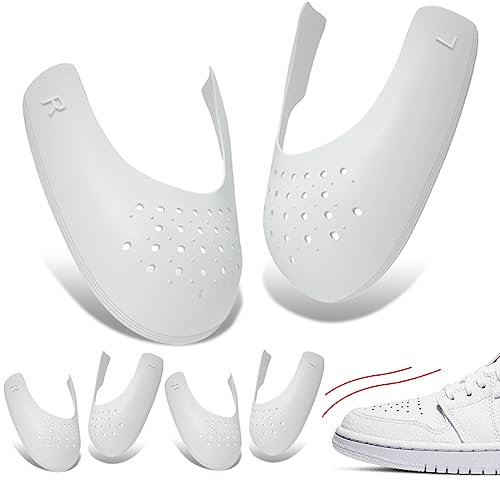 YEAPEAK Anti Falten Schuhe - Knickschutz für Air Force 1 | Crease Protector & Anti Falten Schuh Schutz | Schuh Knickschutz & Anti Crease Technologie, 3 Paar, für Schuhe der Größe EU (S(35-39), Weiß)