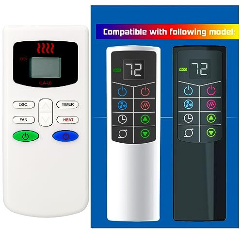 Replacement for Lasko Space Heater Remote Control 2033624A 2033624 FH515 FH610 FH620 FH500 Tower Fan