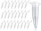 KAPSING Probenröhrchen, Reaktionsgefäße Stoffkapseln, 1,5ml Koks Röhrchen, leer zentrifugenröhrchen, Transparent Reaktionsgefäße Stoffkapseln (25)