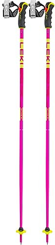 LEKI Spitfire 3D Skistöcke, neonmagenta-Neonyellow-Berry, 95cm