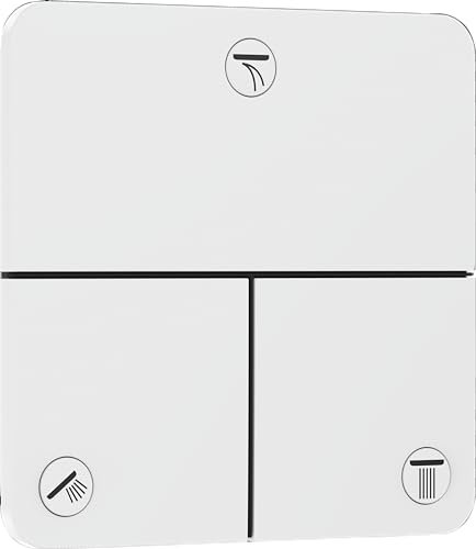 hansgrohe ShowerSelect Comfort Q - Ventil für Unterputz-Montage von ShowerSelect Comfort Thermostaten (3 Verbraucher), Mattweiß