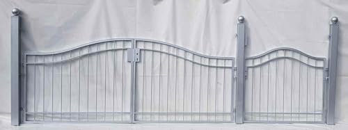 Gartentür Gartentor Tor Pforte Metall Boston-GRT400/100S Feuer Verzinkt P.-Set 100 400 cm 4m Doppelflügeltor
