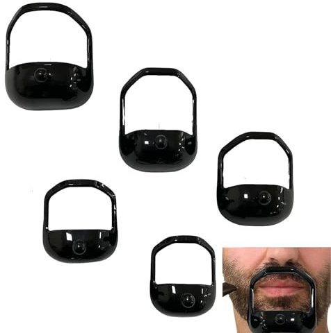 5 Stück Bart Schablone Mode Goatee Shaving Vorlage Goatee Trimming Zubehör für Männer für Goatee Moustache
