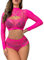 XIUSEMY - Lencería Sensual para Mujer, Mini Vestido Sexy, Babydoll corsé para Ropa Interior, Talla única(0090 Rojo Rosa)