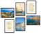 MJ-GRAPHICS® - Mood Poster Set Frankreich - Stadt Bilder Wohnzimmer Deko Schlafzimmer - City Wandposter 6xA4, Fine Art Kunstdruck - Fischerdorf, Yachten, Sonnenuntergang, Belle Epoque - ohne Rahmen