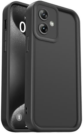 PanXCase Funda para Motorola Moto G54 - Carcasa Silicona Delgada Suave Ligera Elegante Diseño, Protección Cámara Antichoque Antiarañazos Cover (Negro)