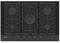 Haier HAVG75HBPB - Piano cottura a gas, 5 fuochi, 75x51 cm, Vetro temperato, Nero