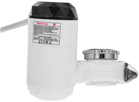 OSALADI 1stk Sofortiger Heißwasserhahn Waschbecken Wasserhahn Elektrische Heizung Wasserhahn Badezimmer Wasserhahn Wasserkocher Wärmehahn Kostenlose Installation Tap Plastik Weiß