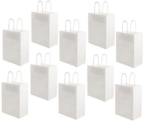 Hoement Sachets En Papier Sulfurisé Blancs Anti-fuites Lot De 10 Pour Boissons Et Snacks