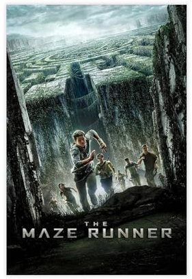biegzc The Maze Runner (2014) Filmcover-Poster, Leinwand, Poster, Schlafzimmer, Dekoration, Landschaft, Büro, Raumdekoration, Geschenk, 30 x 45 cm
