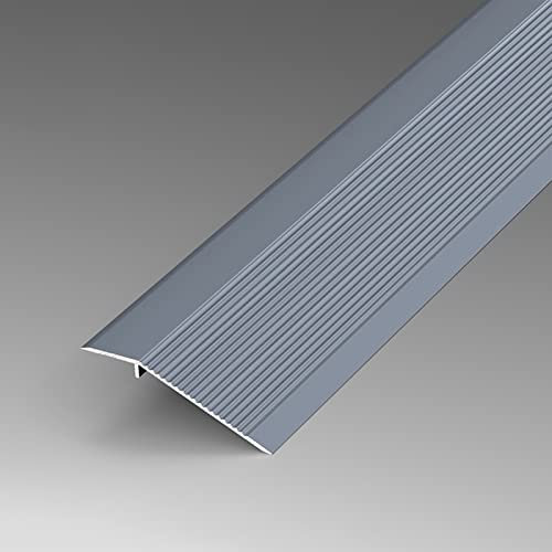 Aluminum Wood to Tile Transition Strip 55In Threshold Reducer Door Strip for Laminate Hardwood Carpet