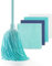 Blue Dolphin - Fregona con 4 bayetas de Microfibra reciclada Set de Limpieza sostenible para hogar y Todo Tipo de Superficies Super Absorbente y Resistente