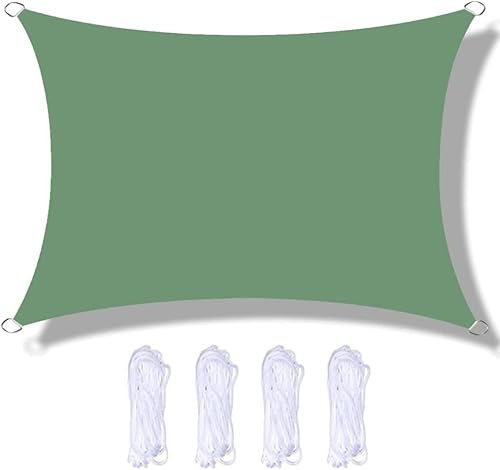 Voile d'ombrage rectangulaire imperméable de 3 x 4 m pour terrasse, jardin et espaces extérieurs, résistant aux UV et idéal pour restaurants, arrière-cour et abris auto