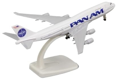 RYUEXING For B747-400 Pan Am Airliner With Landing Gear Alloy Simulation Collectible Ornament