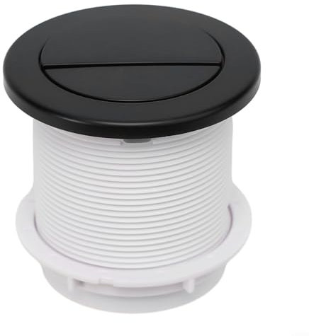 Twin Hose Toilet Push-Button, Dual Flush Air Type Pneumatic Push Button, Concealed Cistern Pneumatic Flush Button(Black)