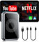 LAMTTO Caja mágica 3 en 1 con IA de video para transmisión de Netflix/YouTube/TikTok, adaptador inalámbrico Carplay con unidad USB para coches Apple Car Play con cable OEM