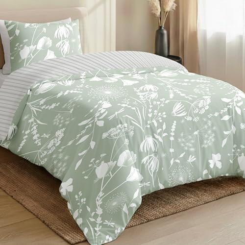 Dreamzie Single Duvet Cover Set - Premium Microfiber Duvet Cover Single (135 x 200 cm) 2 PCs - Ultrasoft Hypoallergenic Reversible Quilt Cover Bedding Set With Zipper Closure