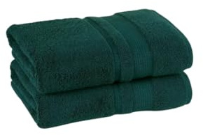Sterling Mill 600 GSM Turkish Cotton Bath Towel 2-Pack – Bottle Green