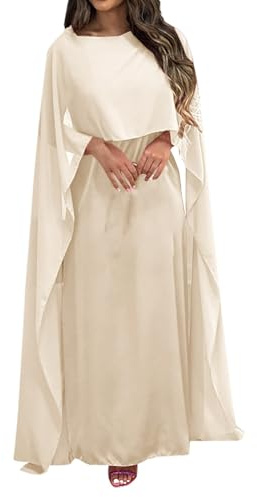 Abaya Damen Langarm Langes Muslimische Kleider Modern Pflegeleicht Gebetskleid Arabische Überwurf Afghanische One piece Kleid für Gebet