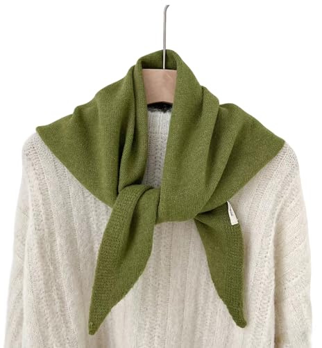 LAOYEFACAI Schal Damen Winter Schal Weicher Woll Schal Uni Dreieckstuch Halstuch Warme Strickware & Tücher Geschenke für Frauen Leichtes großes Tuch