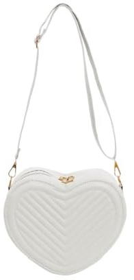Trachtentasche Damen Herztasche Oktoberfest Outfit Bayrische Trachten Handtasche mit Verstellbarem Schultergurt Elegante Herzform Dirndl Tasche Leder Umhängetasche Dirndl Accessoires für Karneval