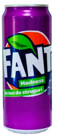 Fanta Uva Dose 330ml / Traubenlimonade, Herkunftsland Rumänien, Dose 330ml