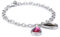 Esprit Damen-Armband drip drop 925 Sterlingsilber 2 Glassteine pink und braun ca. 18+2 cm S.ESBR91234A180