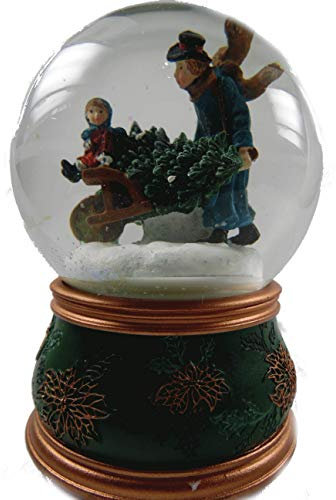 Spieluhrenwelt 51035 - Palla di Vetro con Neve Carriola