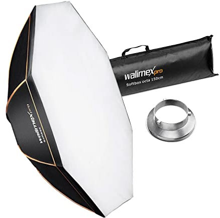 Walimex Pro Octagon Softbox Orange Line 150 cm Durchmesser für Aurora/Bowens