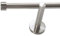 BASIT Gardinenstange mit Wandhalterung 360 cm lang Edelstahl Look im Set 1-läufige Gardinenstange Wandmontage Ø16mm Metall I 120-600 cm verfügbar H12