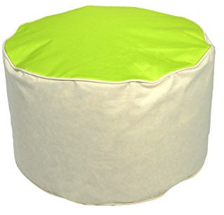 Kinzler S-10122/120 outdoorfähiger Sitzhocker rund, ca. Ø53 x H32 cm, 2-farbig, apfelgrün