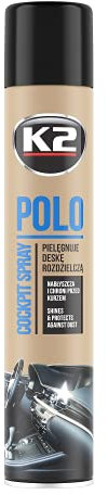 K2 Limpiador para el Coche |Polo Cockpit Lemon | 750 ml |Protege de la Suciedad | Da Color y Brillo | Protege del Polvo| Fragancia Refrescante