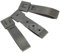 H World EU Durable Tactical Molle System 3 Inch Long Malice Clips Strap 3 Pack FG