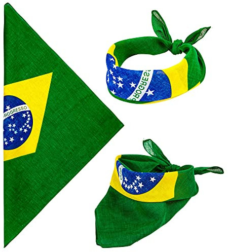W WIDMANN MILANO Party Fashion - Bandana, 55 x 55 cm, sciarpa, foulard, festa a tema, carnevale, accessori per costumi, accessori