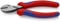 KNIPEX X-Cut Kompakt-Seitenschneider hochübersetzt mit Mehrkomponenten-Hüllen schwarz atramentiert 160 mm, 73 02 160