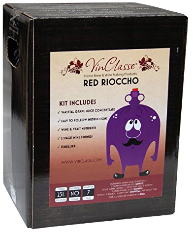 VinClasse Red Rioccho 30 Bottle - 7 Day Red Wine Ingredient Kit