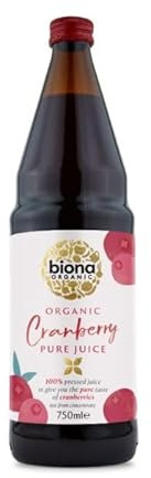 (12 PACK - Biona - Organic Pure Cranberry Juice | 750ml | 12 PACK BUNDLE