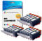 15 Druckerpatronen für Canon Pixma iP3600 iP3680 iP4600 iP4680 iP4700 MP540 MP540x MP550 MP560 MP620 MP630 MP640 MP980 MP990 MX860 MX870 | kompatibel zu PGI-520BK CLI-521BK CLI-521C CLI-521M CLI-521Y