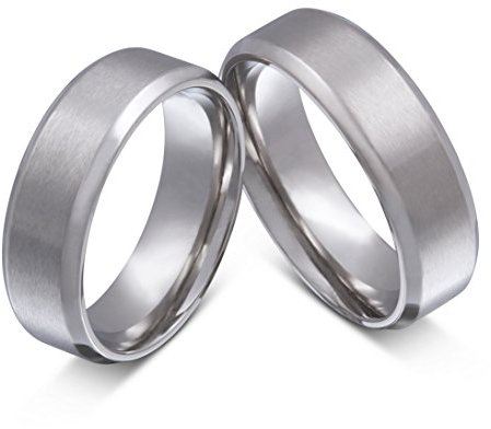 Eheringe Trauringe Partnerringe Freundschaftsringe - inkl. WUNSCHGRAVUR - Edelstahl 70-70 9HH - mit AMAZON KONFIGURATOR direkt online gestalten !