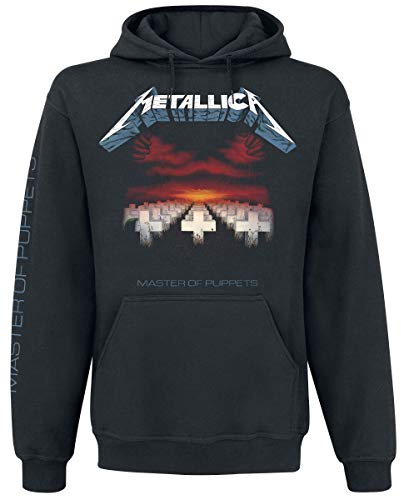 Metallica Master of Puppets Tracks Pull à capuche pour homme Noir