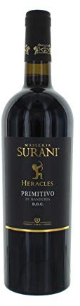 Heracles 75 cl Masseria Surani 2012 Rosso Puglia Igt = 14.13 €/L
